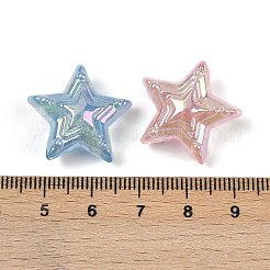 Уф-покрытие прозрачные акриловые бусины&nbsp;MACR-L007-16