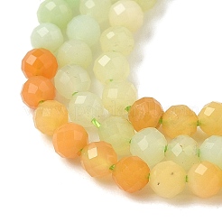 Градиент цвета натуральный бирманский нефрит бусины нити&nbsp;G-D306-A04-3mm