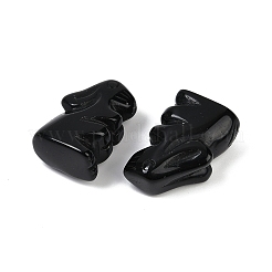 Украшения для выставки кроликов из натурального обсидиана&nbsp;G-R007-02D