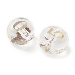 10 шт. прозрачные стеклянные бусины&nbsp;GLAA-Q001-01A