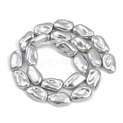 Гальванические стеклянные бусины&nbsp;GLAA-H039-04B