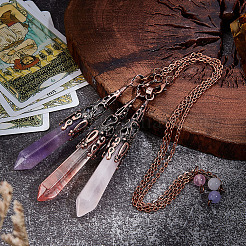 3 шт. конический натуральный розовый кварц&nbsp;PALLOY-MA00007