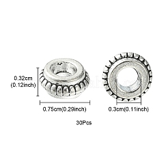 Тибетском стиле сплав Шарики прокладки&nbsp;YW0001-10