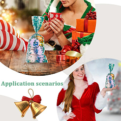 100 шт. целлофановые пакеты для упаковки конфет с принтом в виде листьев&nbsp;ABAG-GF0001-40