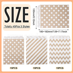 45 шт. 3 прямоугольных пакета из крафт-бумаги CARB-TA0001-14B