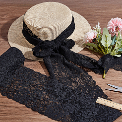 10 м нейлоновая кружевная лента с цветочным узором&nbsp;OCOR-GA0002-30A