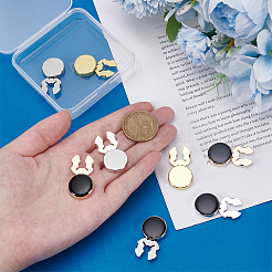 4 пара латунных запонок 4 стилей&nbsp;BUTT-ME0001-04