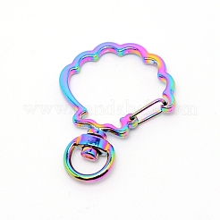 Шарнирные застежки для лобстера из цинкового сплава&nbsp;PALLOY-WH0070-97M