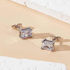 2 шт. серьги-гвоздики из нержавеющей стали&nbsp;EJEW-LP0001-42P