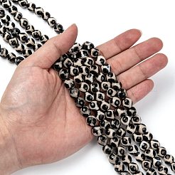 Бусины дзи с узором на спине черепахи в тибетском стиле&nbsp;X-G-H1453-1