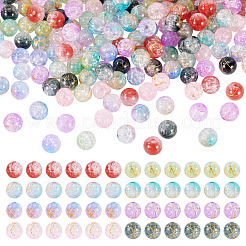 200 шт. 8 цвета прозрачные хрустящие акриловые бусины&nbsp;DACR-TA0001-01