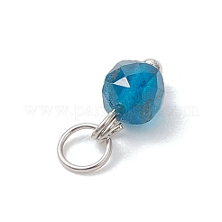 50 шт. 10-цветные подвески-кубики из натурального камня разных форм&nbsp;PALLOY-JF04816-02