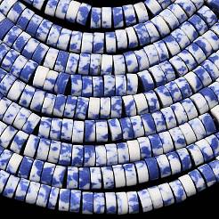 Окрашенные синтетические бирюзовые бусы нити&nbsp;G-Z089-A04-E