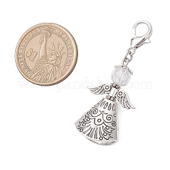 3 шт. подвеска в виде ангела из сплава и стекла в тибетском стиле&nbsp;HJEW-JM03959