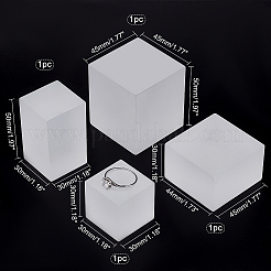 4 шт. 3 стильных акриловых декоративных аксессуаров подставки для демонстрации ювелирных изделий&nbsp;ODIS-PH0001-42