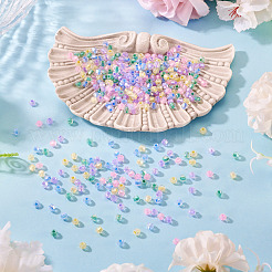 405 шт. прозрачных стеклянных бусин с гальваническим покрытием&nbsp;GLAA-TA0003-66C