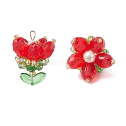 Прозрачные стеклянные подвески&nbsp;PALLOY-MZ00722