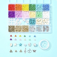 Наборы ювелирных украшений из стекла и бисера «сделай сам»&nbsp;DIY-FS0006-90