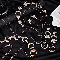 8 комплект ювелирных изделий из сплава&nbsp;SJEW-OC0001-02G