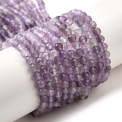 Природный аметист нитей бисера&nbsp;LS-G-S387-A02-4mm