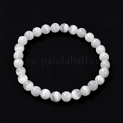 Браслеты-стрейч из натурального селенита&nbsp;BJEW-F414-01A-02