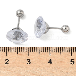 Цвет нержавеющей стали&nbsp;EJEW-U067-01P