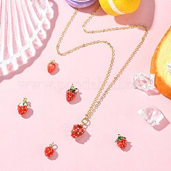 6 шт. 6 стиля латунных эмалевых подвесок&nbsp;KK-CJ0003-69