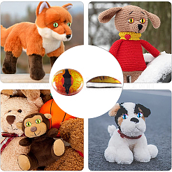 1 пакетик стеклянных кукольных глаз-кабошонов&nbsp;DIY-GF0008-70A