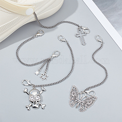 4 шт. 4-х стилевые цепи для крепления обуви из цинкового сплава&nbsp;FIND-PH0007-37