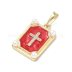 Латунные микро проложить кубического циркония подвески&nbsp;LS-KK-H255-07G-03