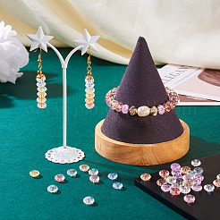 100 шт. 10 цвета прозрачные хрустальные стеклянные бусины&nbsp;GLAA-TA0002-38