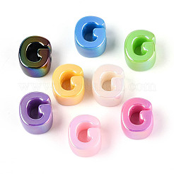 УФ-покрытие непрозрачные акриловые европейские бусины&nbsp;OACR-M027-03G