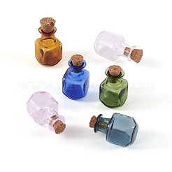 Набор для самостоятельного изготовления подвески из квадратной стеклянной пробковой бутылки&nbsp;DIY-TA0009-63