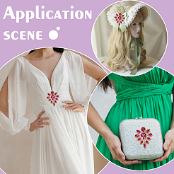 4 шт. нашивка с кристаллами в форме капли&nbsp;PATC-FG0002-25A