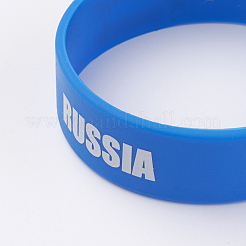 Браслеты из силиконового браслета&nbsp;BJEW-K168-01K