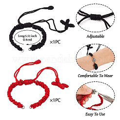 Изготовление браслетов из нейлонового плетения&nbsp;AJEW-TA00023