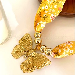 Женские шарфы с подвеской в виде бабочки из нержавеющей стали 304&nbsp;FS-WG29D0A-01