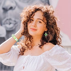 90шт 9 цвета стеклянные европейские бусины&nbsp;GLAA-YW0005-68