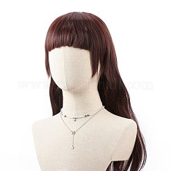 2 шт. 2 стиля ожерелья-лариаты из нержавеющей стали 304 в виде ракушки и звезд с натуральным жемчугом NJEW-JN03978