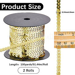 2 рулон пластиковых бусин-пайеток&nbsp;FIND-CY0001-13B