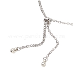 Изготовление браслета-слайдера из витой цепи из нержавеющей стали 304&nbsp;AJEW-JB01509-02