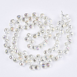 Прозрачные стеклянные бусины&nbsp;GLAA-T006-14E