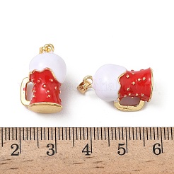 Латунь эмаль подвески&nbsp;KK-F924-09G-01