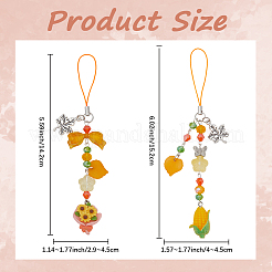 Набор для самостоятельного изготовления ремней для мобильных устройств на день благодарения&nbsp;DIY-SC0032-21