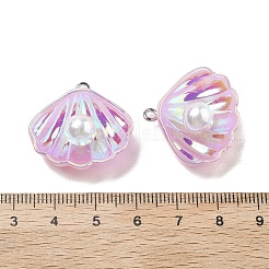 Подвески из искусственного жемчуга из смолы с переливающимся блеском&nbsp;RESI-I062-01C