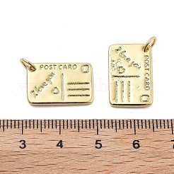 Латунные подвески-открытки&nbsp;KK-Q006-08G