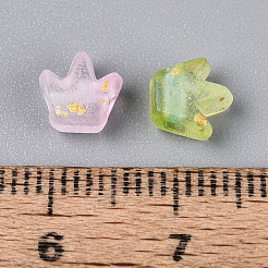 Матовые прозрачные акриловые бусины&nbsp;FACR-T009-01A