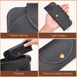 1 шт. прямоугольный футляр для очков из искусственной кожи&nbsp;AJEW-CN0005-53A