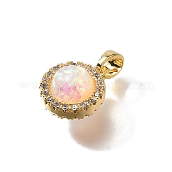 Латунные микро проложить кубического циркония подвески&nbsp;KK-K398-27G-01