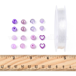 Набор для самостоятельного изготовления украшений в фиолетовой цветовой гамме&nbsp;DIY-FS0008-79